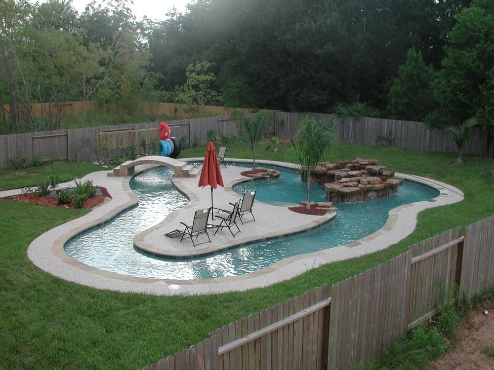 Backyard Lazy River
 Your own personal lazy river in your backyard