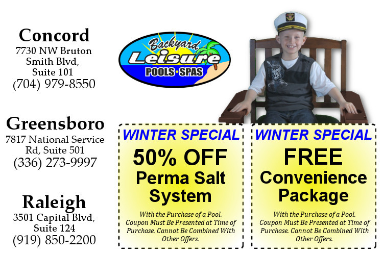 Backyard Leisure Greensboro
 Special fers Raleigh Greensboro and Concord NC