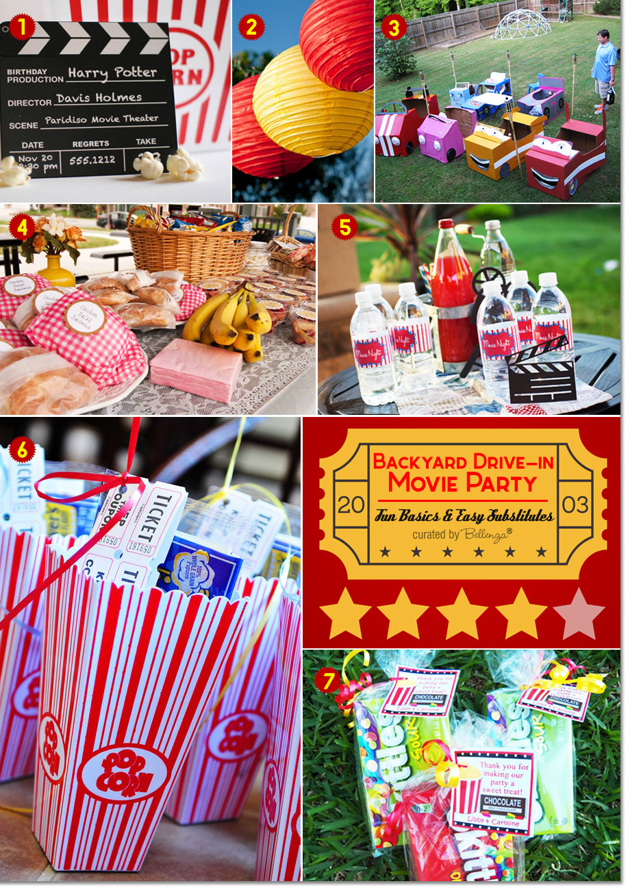 Backyard Movie Party Ideas
 Backyard Drive in Movie Party Ideas