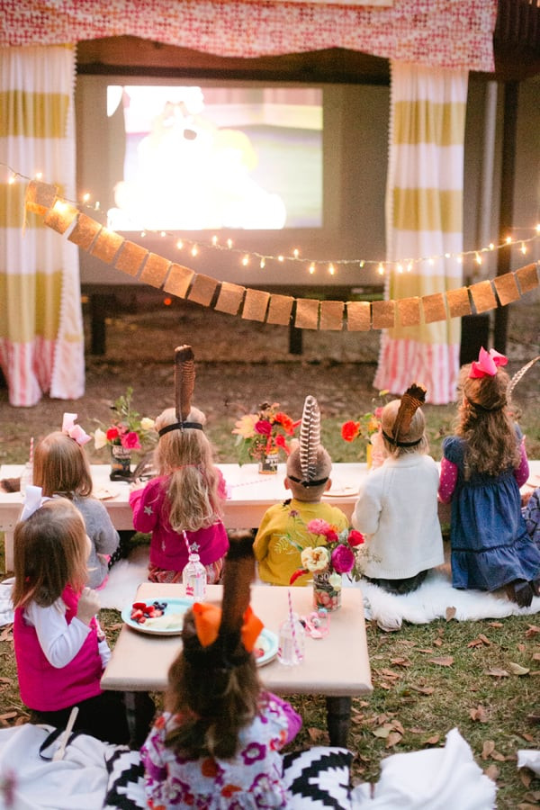 Backyard Movie Party Ideas
 Backyard Movie Party For Kids