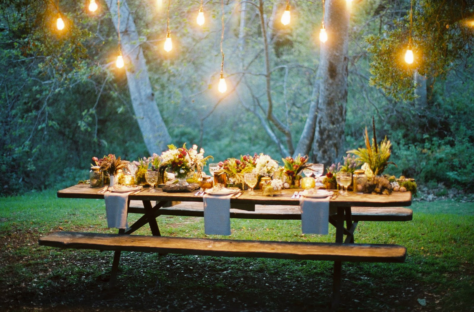 Backyard Party Lights
 Summer garden party Inspiration Bug