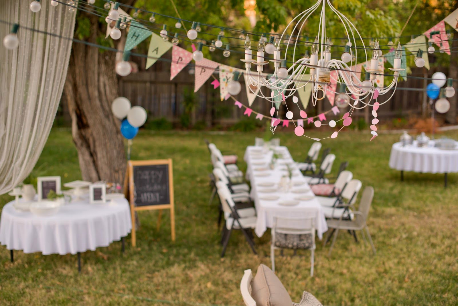 Backyard Party Lights
 How to Organize a Memorable Outdoor Birthday Party Baby