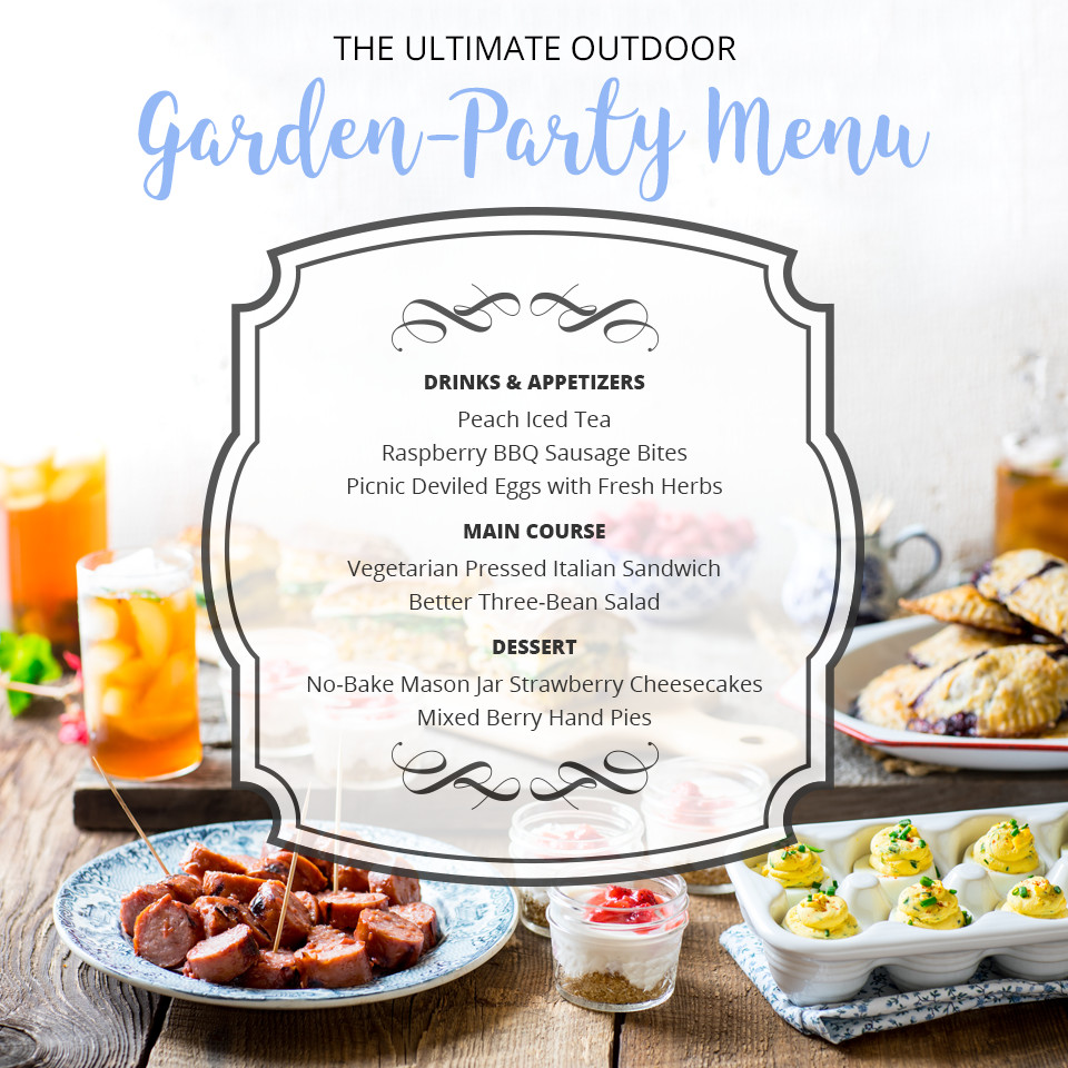 Backyard Party Menu Ideas
 The Ultimate Outdoor Garden Party Menu for Summer