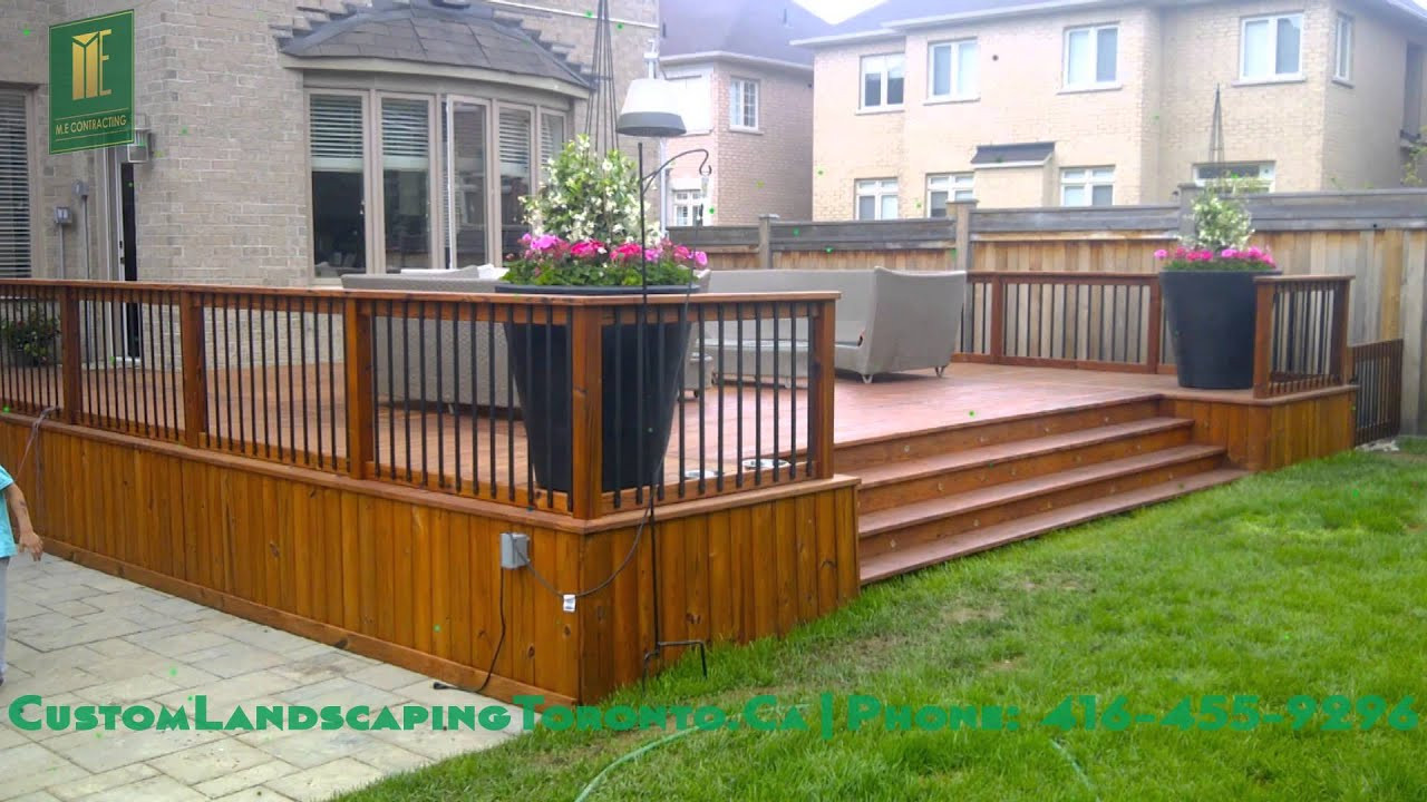 Backyard Patio Deck
 Backyard patio deck and interlocking