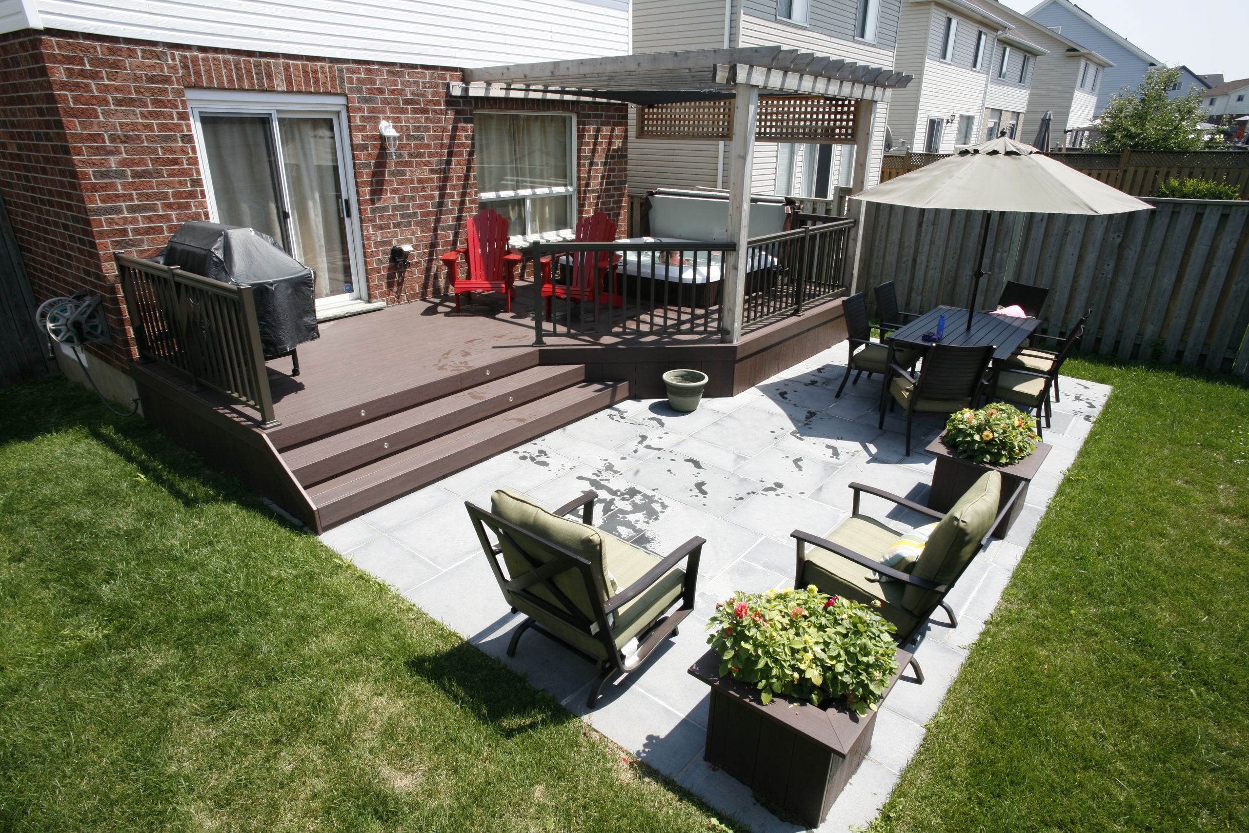 Backyard Patio Deck
 Patio and Deck bination Deck and Patio bos