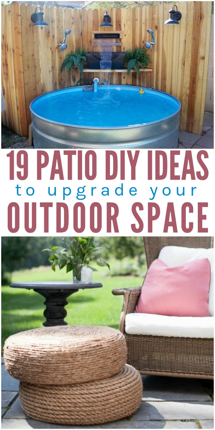 Backyard Patio Ideas Diy
 19 Patio DIY Ideas to Upgrade Your Outdoor Space