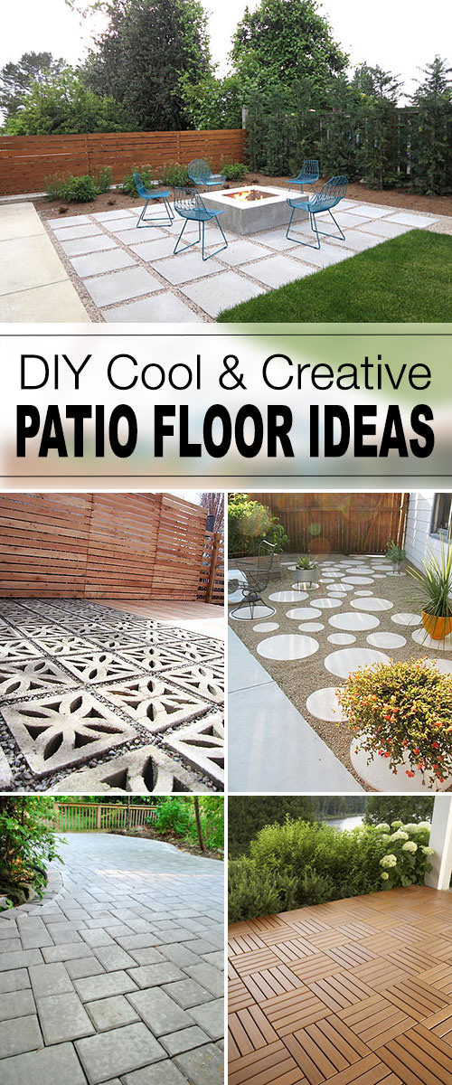 Backyard Patio Ideas Diy
 9 DIY Cool & Creative Patio Flooring Ideas • The Garden Glove