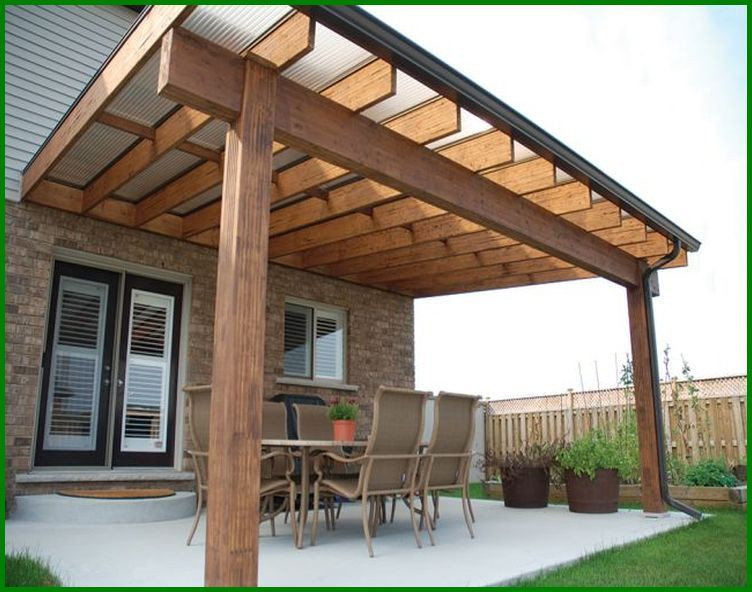 Backyard Patio Roof
 Overhanging Roof Design Ideas