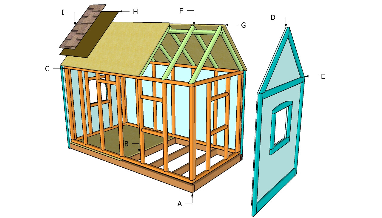 Backyard Play House Plans
 Outdoor Playhouse Plans