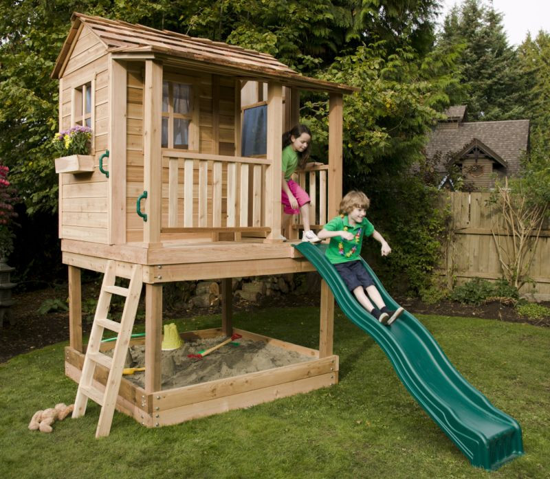 Backyard Play House Plans
 How to Build Playhouse Plans With Swing And Slide Plans