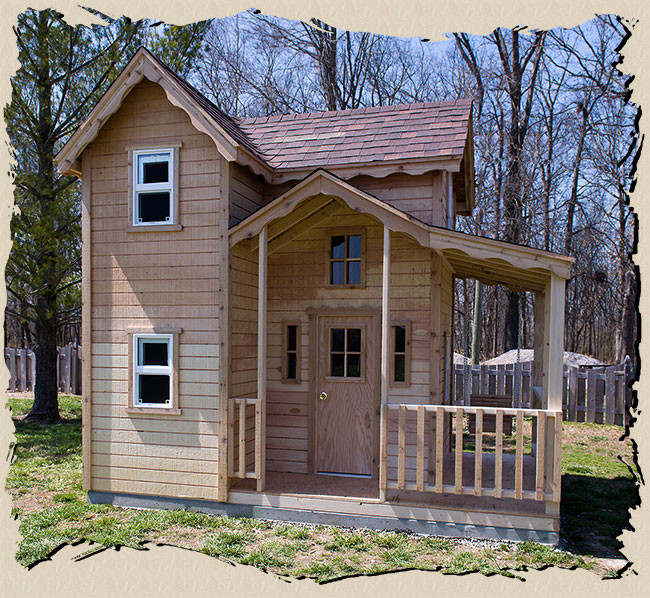 Backyard Play House Plans
 Cottage Playhouse plans