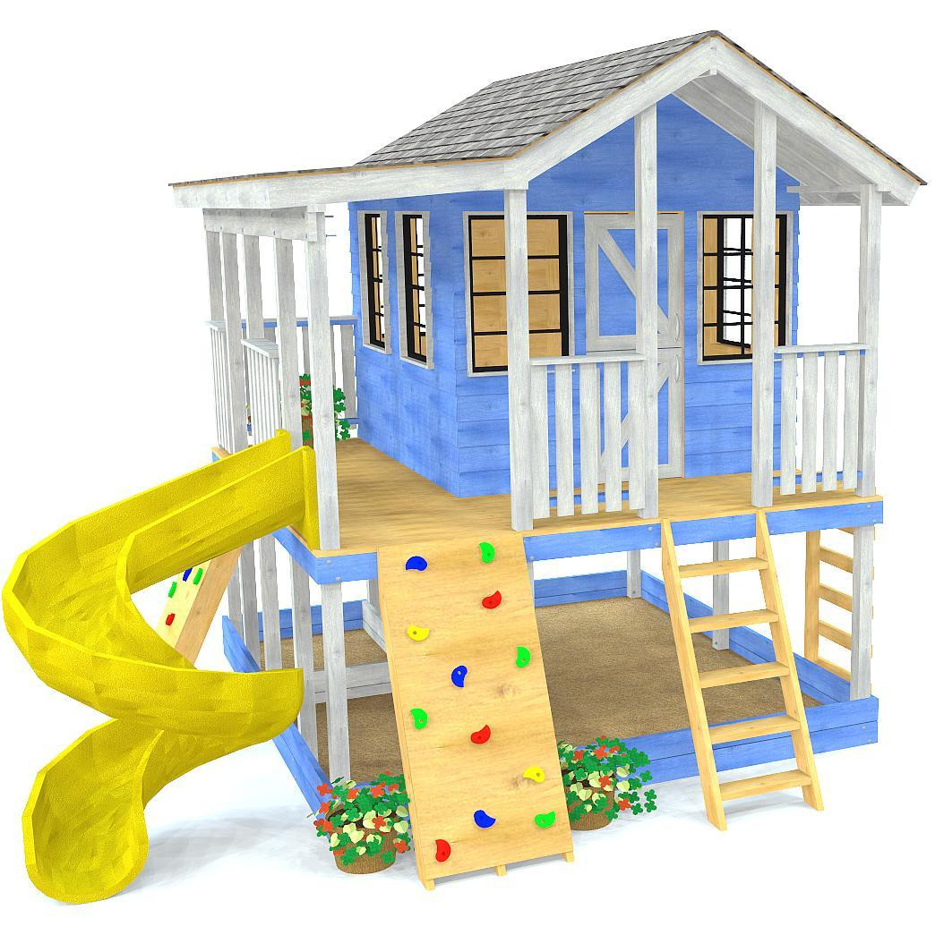 Backyard Play House Plans
 11x12 Randy s Ranch Playhouse Plan for Kids