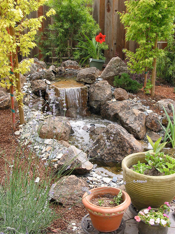 Backyard Ponds And Waterfalls
 Morgan Hill Pondless Waterfall and Stream Contractor