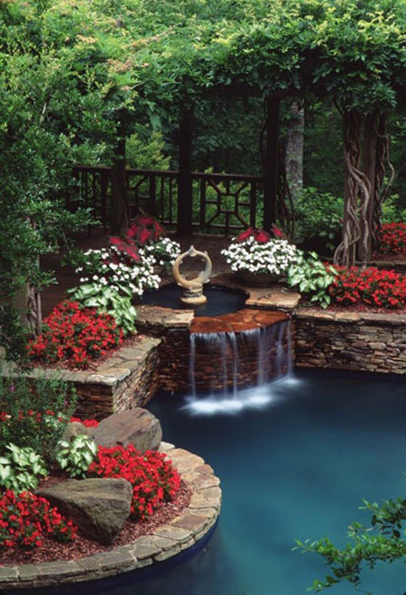 Backyard Ponds Design
 30 Beautiful Backyard Ponds And Water Garden Ideas