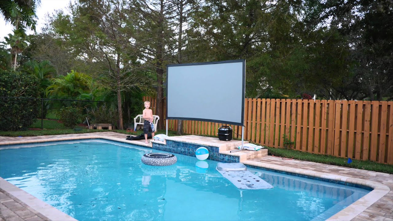 Backyard Projector Screens
 My backyard theater system