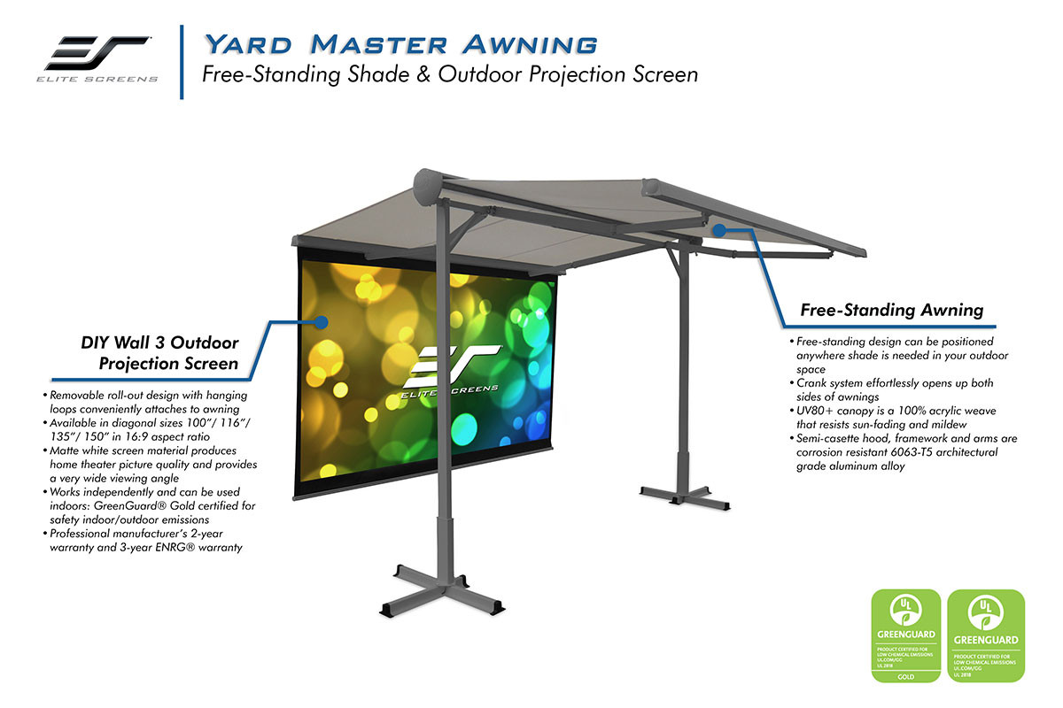 Backyard Projector Screens
 Yard Master Awning Series Outdoor Projector Screens