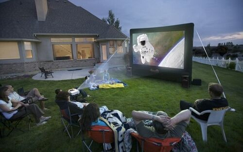 Backyard Projector Screens
 Open Air Cinema Home Outdoor Movie Projection Projector