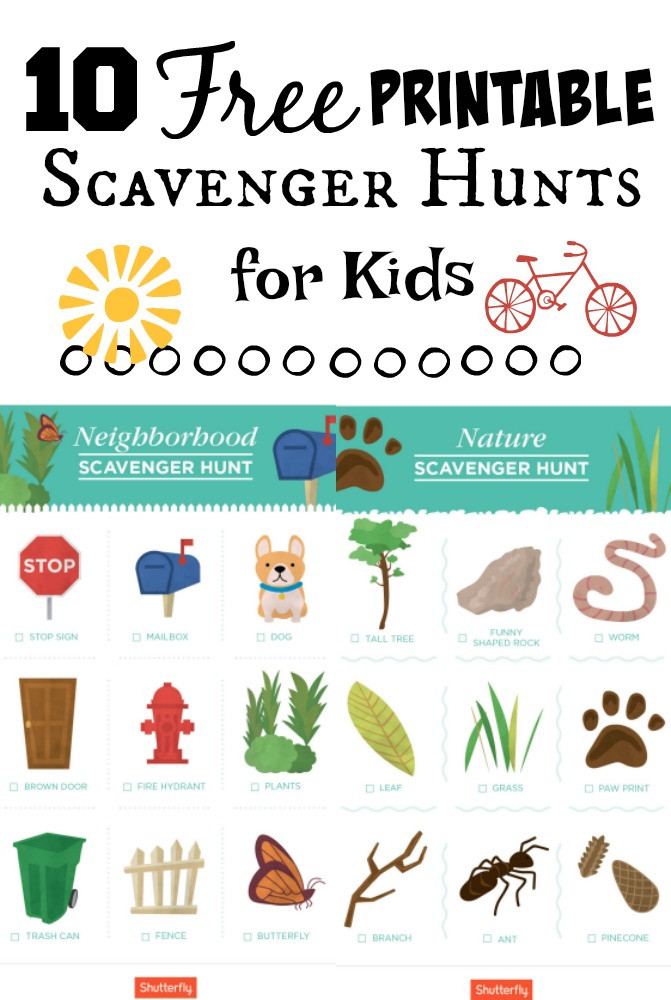 Backyard Scavenger Hunt
 10 Local Scavenger Hunt Printable Worksheets for Kids