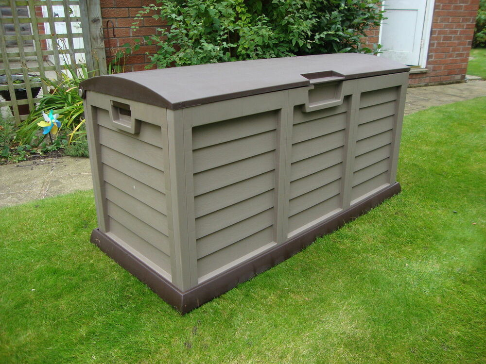 Backyard Storage Box
 HUGE JUMBO GARDEN STORAGE BOX CHEST CABINET SHED GR