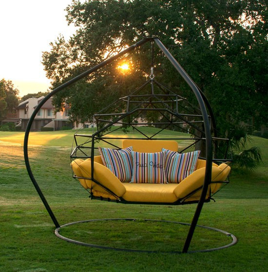 Backyard Swing Bed
 The Hanging Lounger by Kodama Zome Outdoor Swing Bed