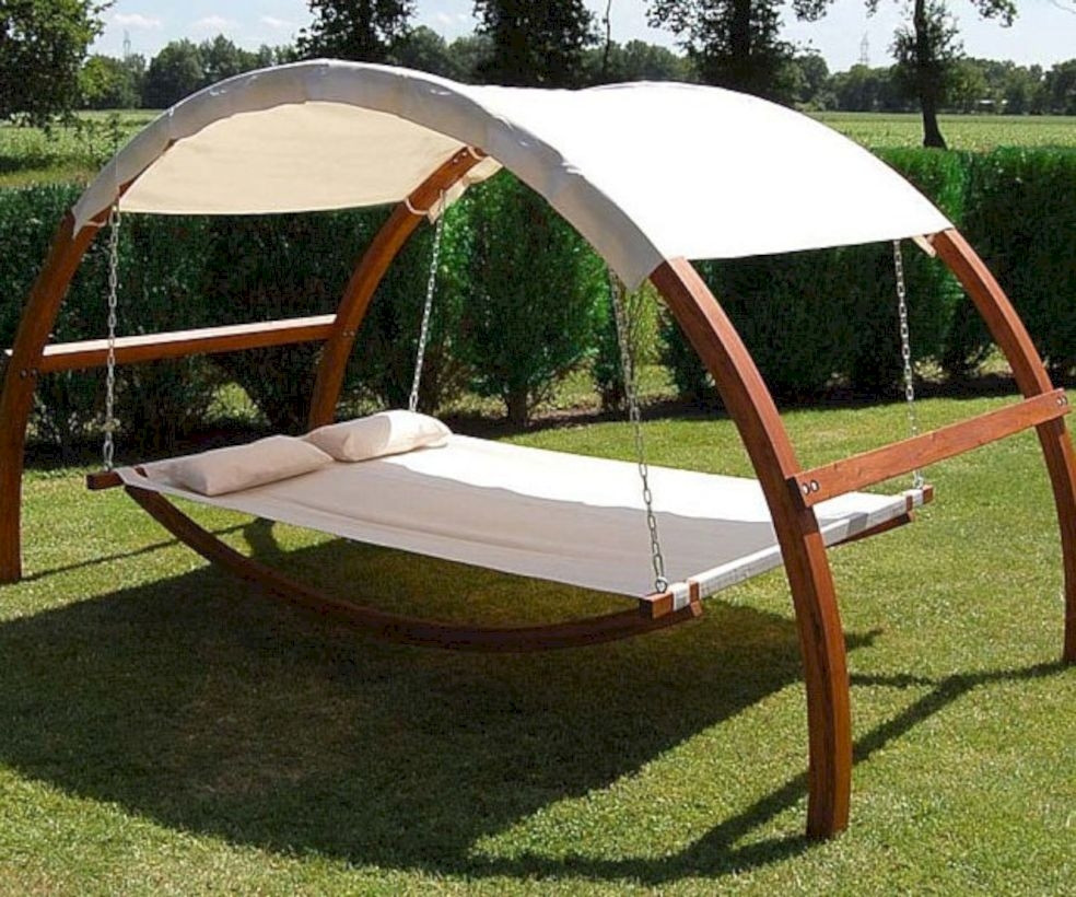Backyard Swing Bed
 41 DIY Outdoor Swing Ideas for your Garden GODIYGO
