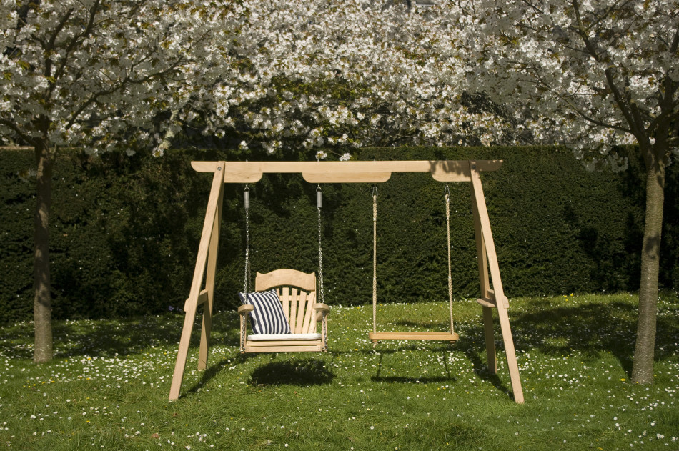 Backyard Swings For Adults
 Wooden Garden Swings For Children and Adults