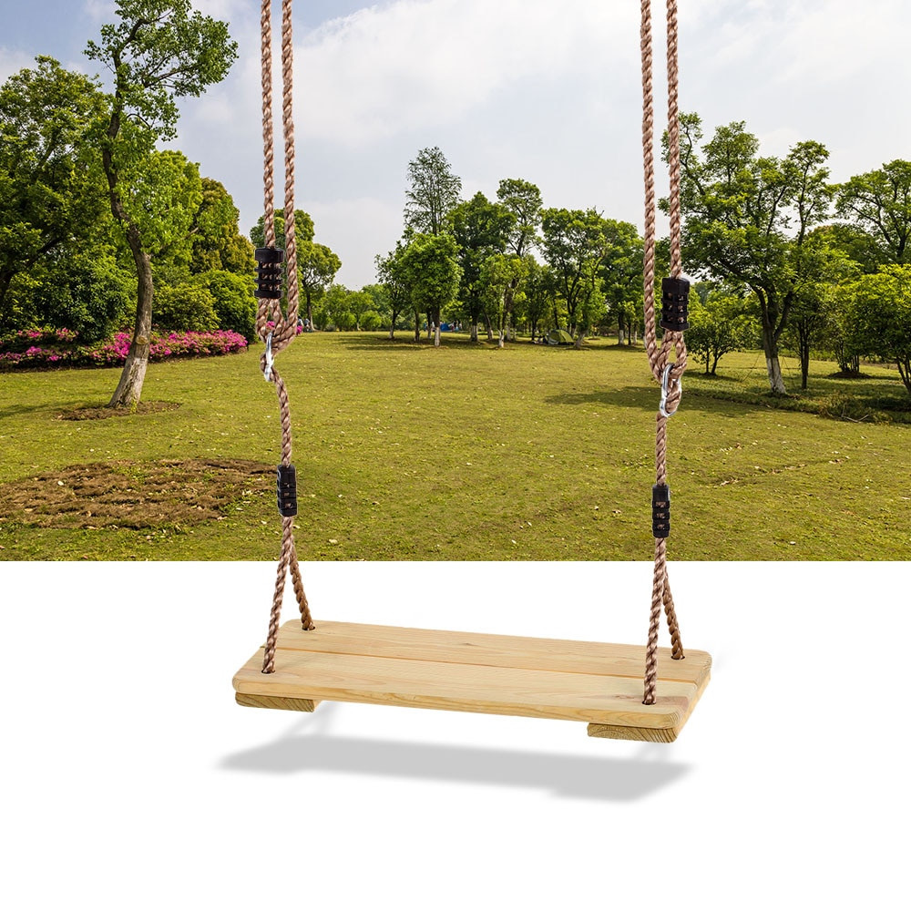 Backyard Swings For Adults
 Outdoor Adult Kids Safety Swing Chair Wooden Tree Swing