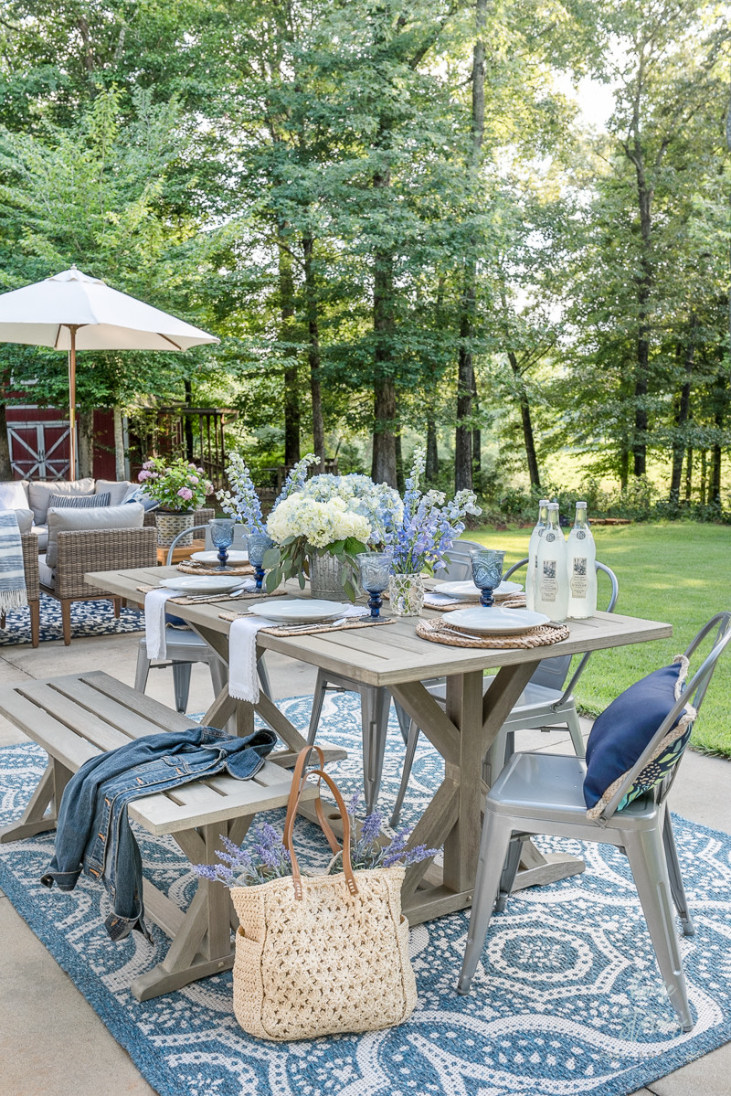 Backyard Table Ideas
 My Affordable Patio Furniture and Outdoor Decorating Tips