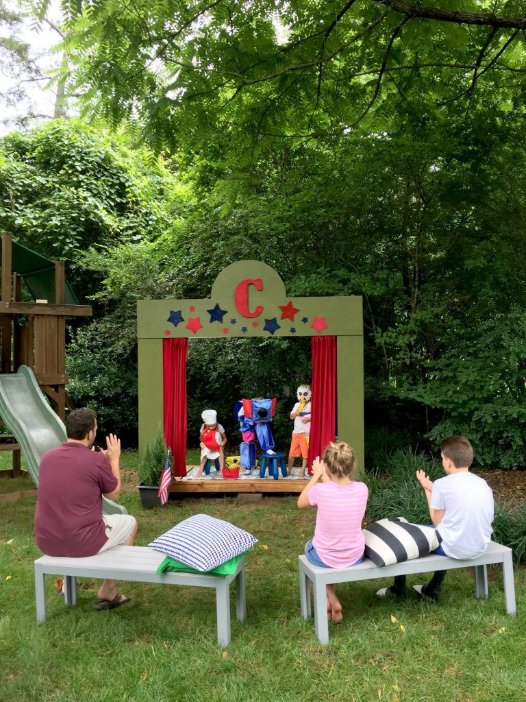 Backyard Theater Ideas
 Our DIY Kids Backyard Theater Emily A Clark