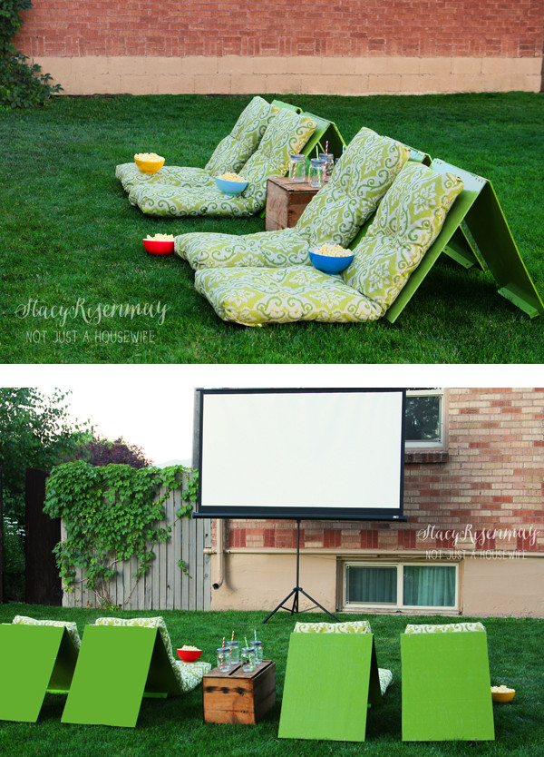 Backyard Theater Ideas
 Almond Joy Popcorn and Outdoor Movies