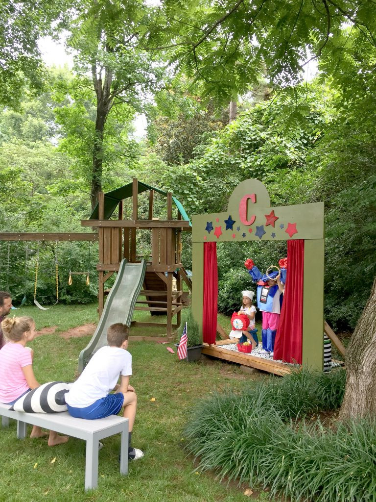 Backyard Theater Ideas
 Our DIY Kids Backyard Theater Emily A Clark