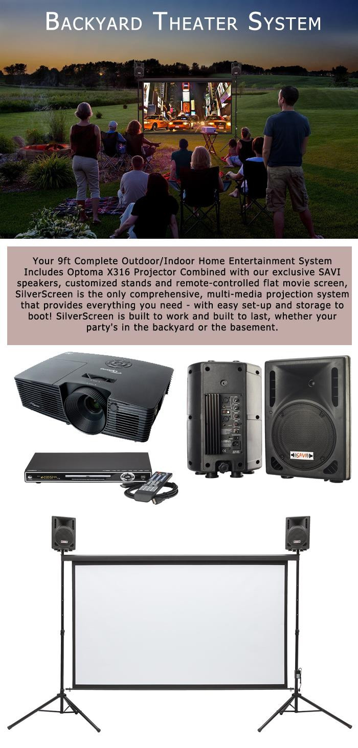 Backyard Theater Systems
 Make The Most Out Your Backyard This Summer With These