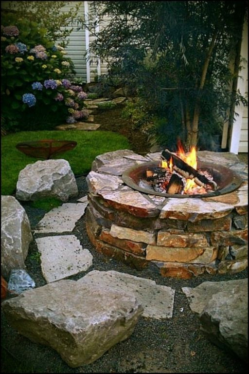 Backyard Tire Fire
 Building A Fire Pit Made From A Tractor Tire Rim Is e The