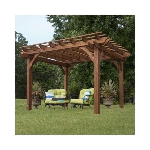 Backyard Wooden Gazebo
 Garden Pergola Free Standing Outdoor Gazebo Wooden Wood