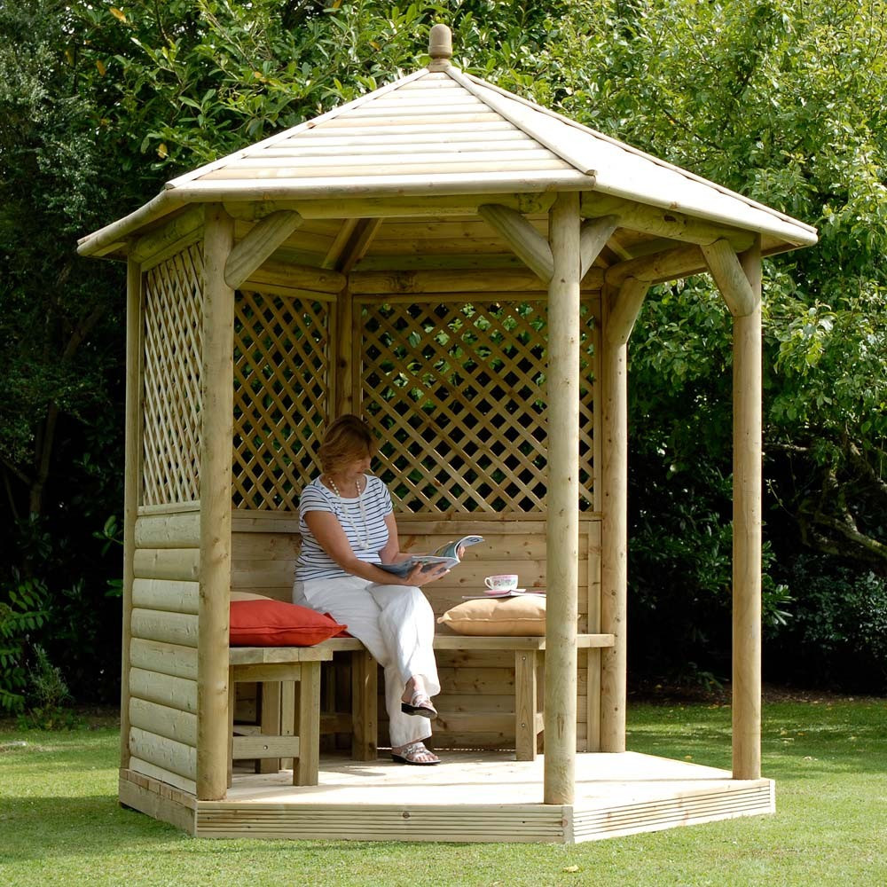 Backyard Wooden Gazebo
 Purchasing Wood Gazebo Kits Advantages – HomesFeed