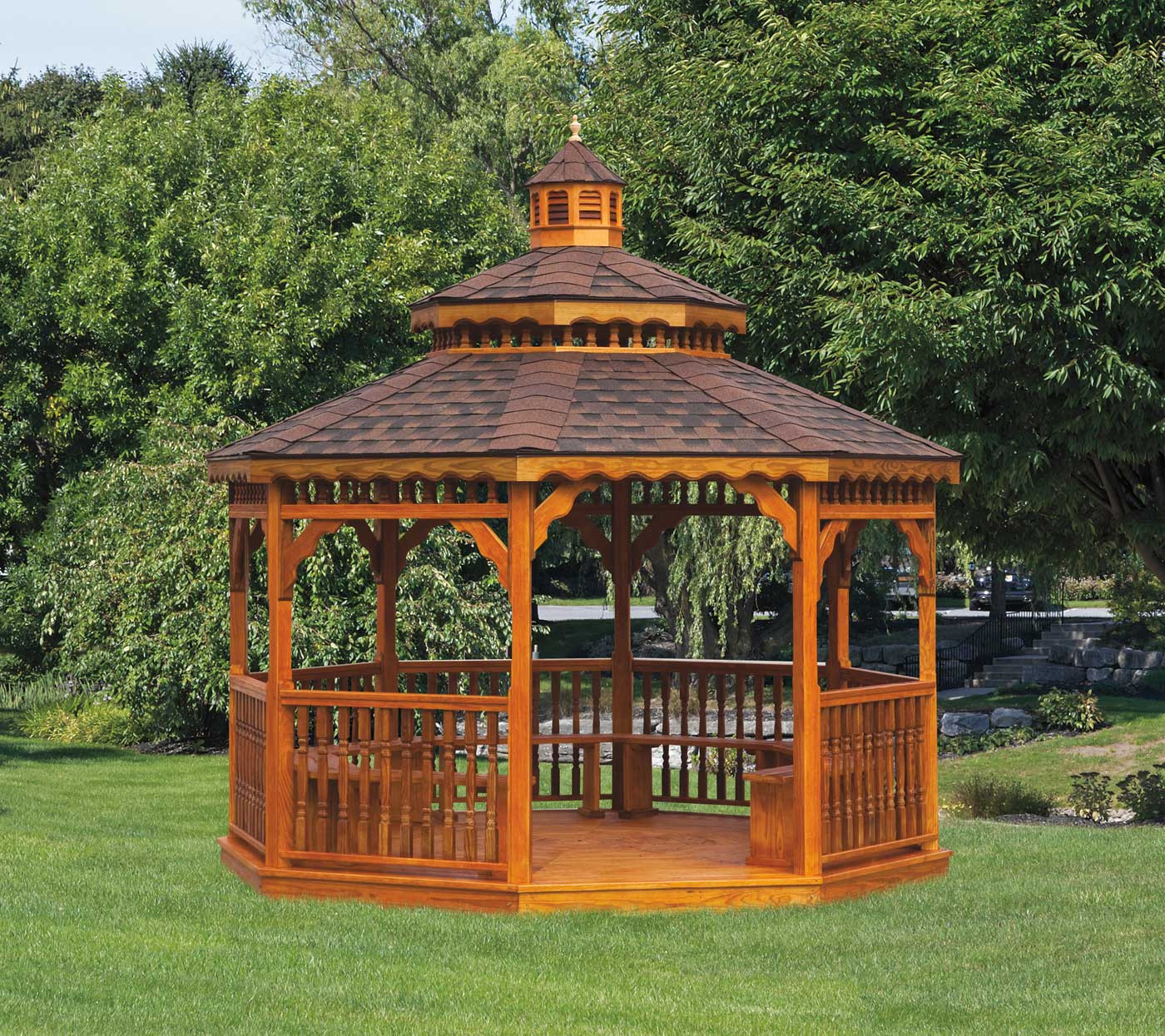 Backyard Wooden Gazebo
 Purchasing Wood Gazebo Kits Advantages – HomesFeed