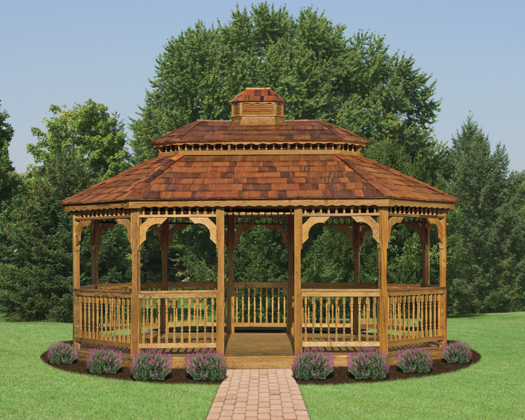 Backyard Wooden Gazebo
 Backyard wooden gazebo