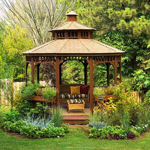 Backyard Wooden Gazebo
 22 Beautiful Metal Gazebo and Wooden Gazebo Designs