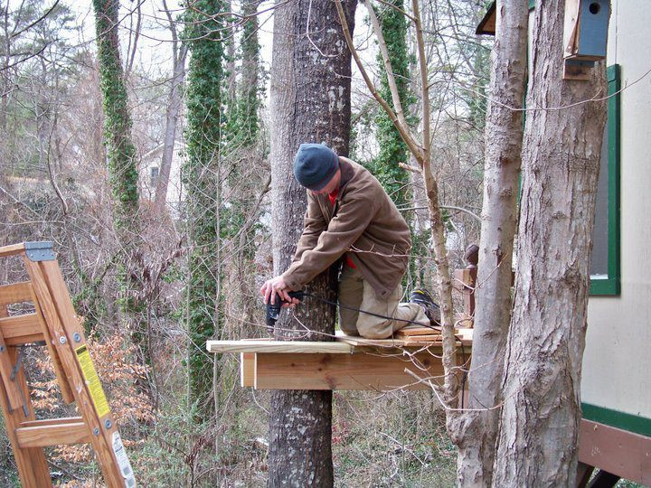 Backyard Zipline Platform
 Backyard Zip Line Platform