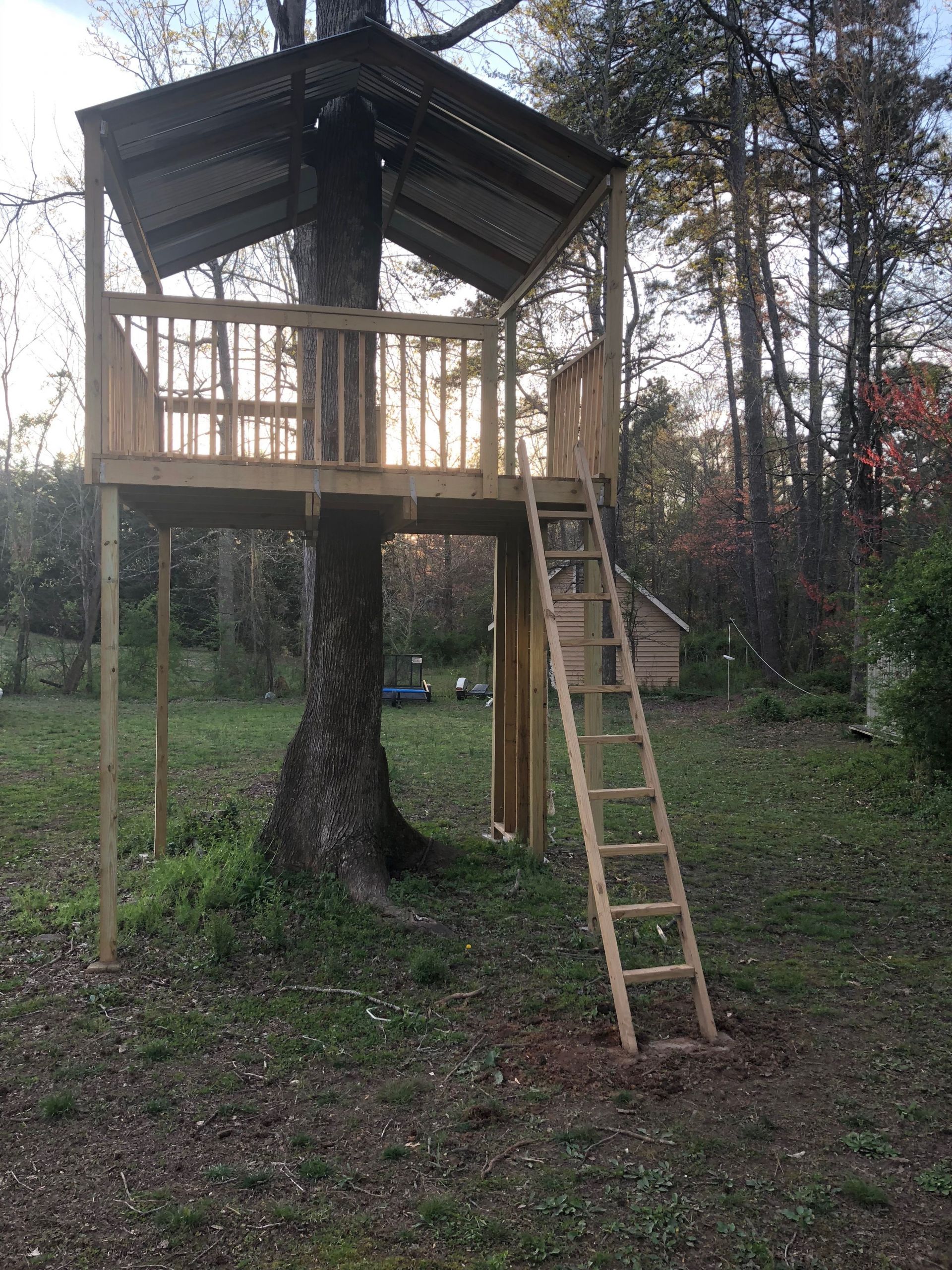 Backyard Zipline Platform
 Zip line platform