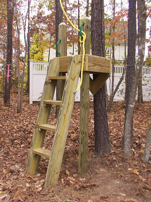 Backyard Zipline Platform
 Zipline Platform Close up