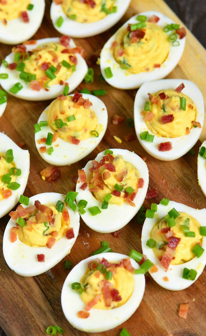 Bacon Deviled Eggs
 Bacon Deviled Eggs Will Cook For Smiles