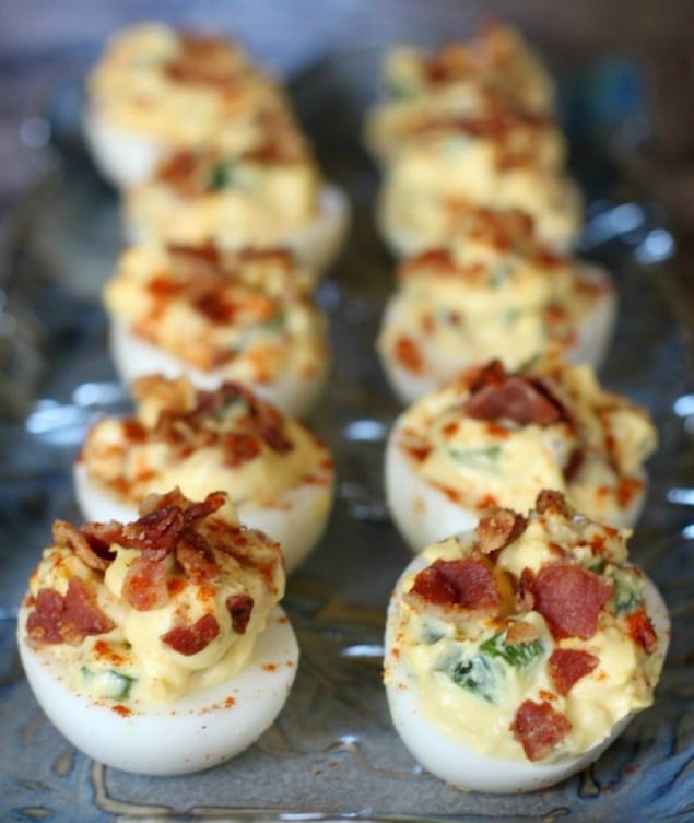 Bacon Deviled Eggs
 Ten Deviled Eggs with a Twist – Honest Cooking