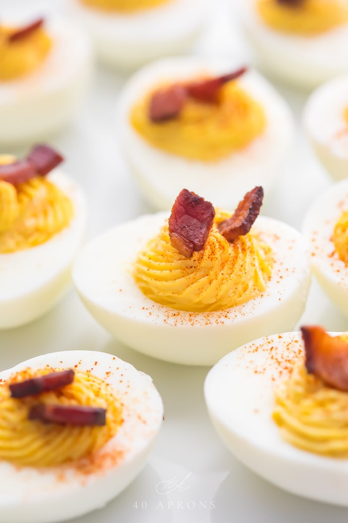 Bacon Deviled Eggs
 Perfect Deviled Eggs with Bacon Keto Low Carb Whole30