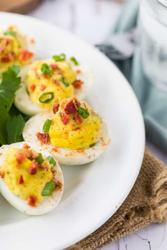 Bacon Deviled Eggs
 Classic Deviled Eggs with Bacon The Cozy Cook