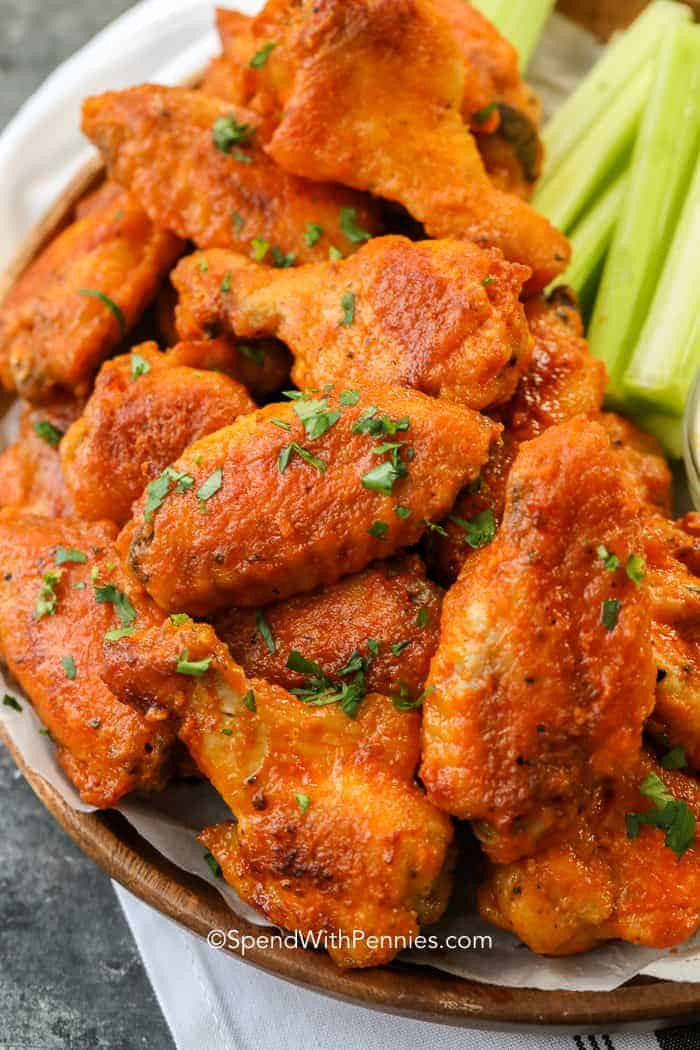 Baked Buffalo Chicken Wing Recipes
 Baked Buffalo Wings Extra Crispy Spend With Pennies