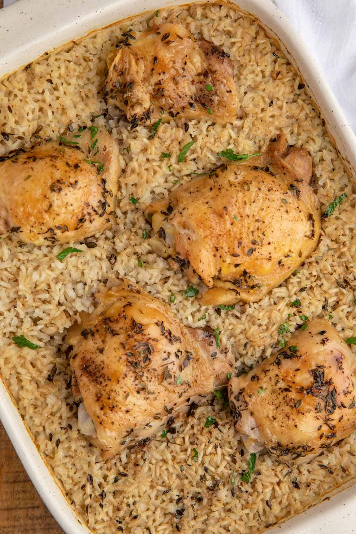 Baked Chicken And Rice Recipe
 The Perfect Oven Baked Chicken and Rice Dinner then Dessert