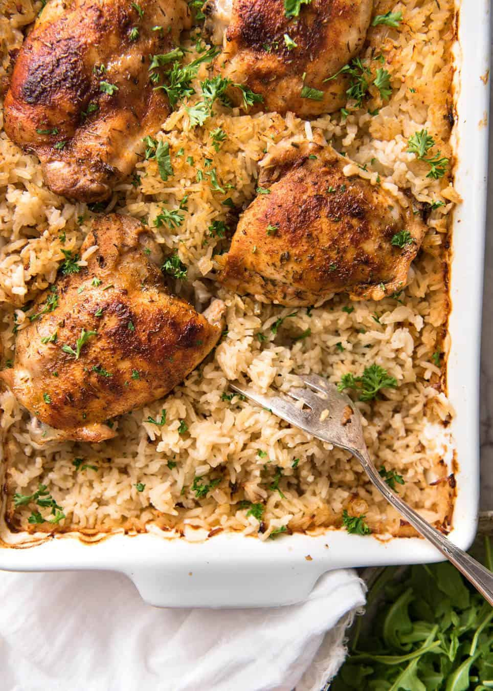 Baked Chicken And Rice Recipe
 Oven Baked Chicken and Rice No Stove