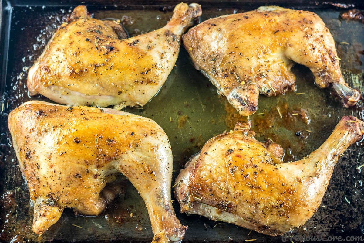 Baked Chicken Quarter Recipe
 BAKED CHICKEN LEG QUARTERS