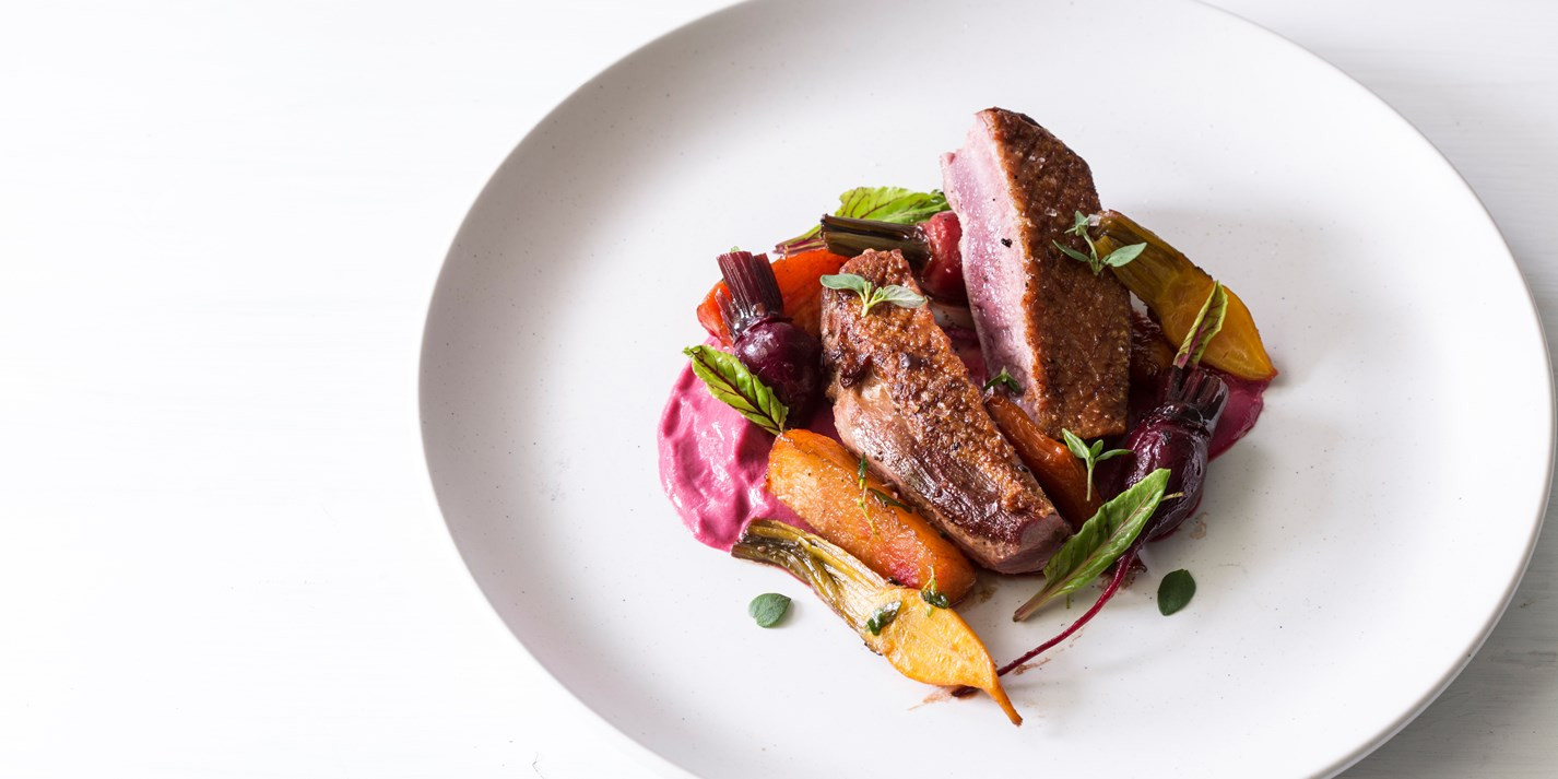 Baked Duck Breast Recipes
 Duck Breast Recipe with Beetroot Purée Great British Chefs